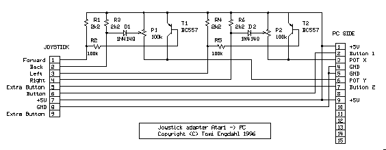 joystick controller circuit